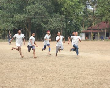 A scene in race